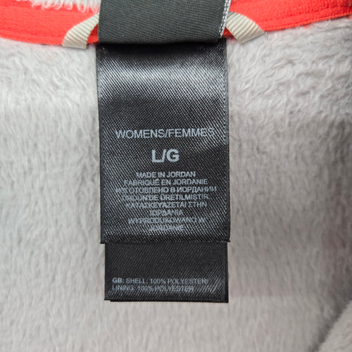 The North Face Women’s Red Heathered Fleece Hooded Jacket - Size L