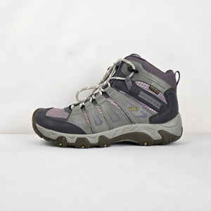 KEEN Oakridge Mid Waterproof Women’s Hiking Boots Gray/Purple - Size 9