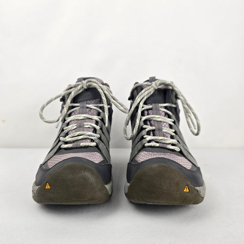 KEEN Oakridge Mid Waterproof Women’s Hiking Boots Gray/Purple - Size 9