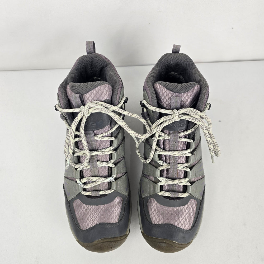 KEEN Oakridge Mid Waterproof Women’s Hiking Boots Gray/Purple - Size 9