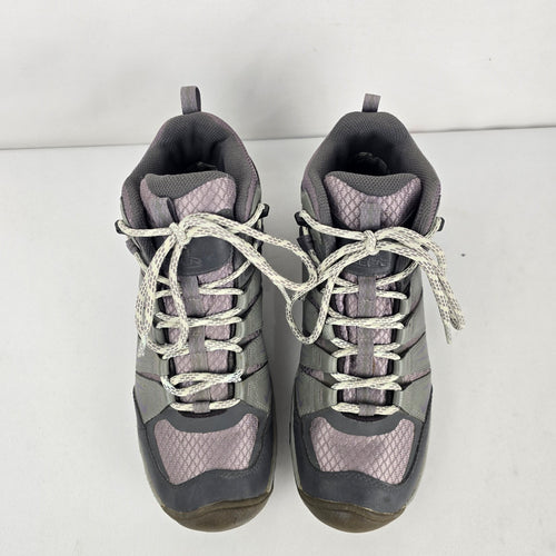 KEEN Oakridge Mid Waterproof Women’s Hiking Boots Gray/Purple - Size 9