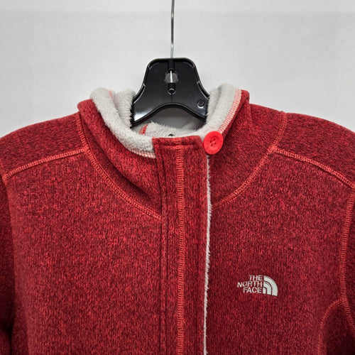 The North Face Women’s Red Heathered Fleece Hooded Jacket - Size L