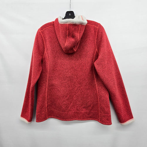 The North Face Women’s Red Heathered Fleece Hooded Jacket - Size L