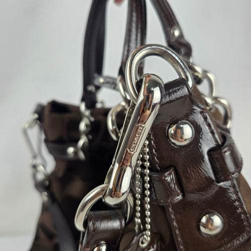 Coach Brooke Signature Sateen Large Hobo Shoulder Bag – Brown