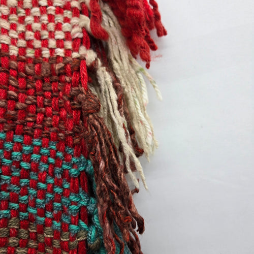 Women’s Multicolor Woven Fringe Poncho Sweater – Size S/M