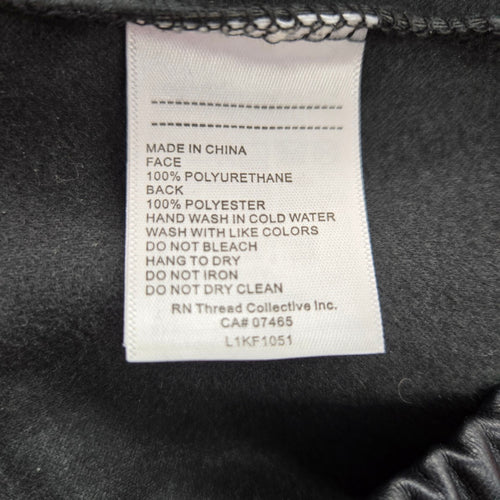 Laundry by Shelli Segal Black Faux Leather Drawstring Pants – Size M