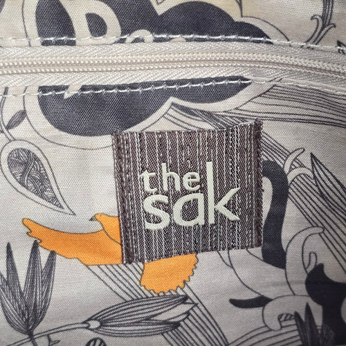The Sak Taupe Pebbled Leather Tote Shoulder Bag