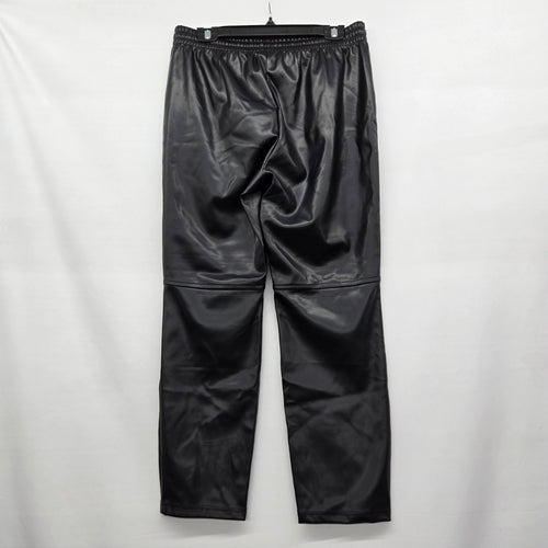 Laundry by Shelli Segal Black Faux Leather Drawstring Pants – Size M