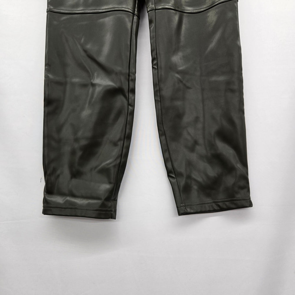 Laundry by Shelli Segal Olive Faux Leather Drawstring Pants - Size S