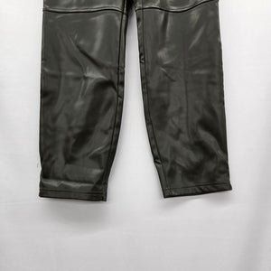 Laundry by Shelli Segal Olive Faux Leather Drawstring Pants - Size S