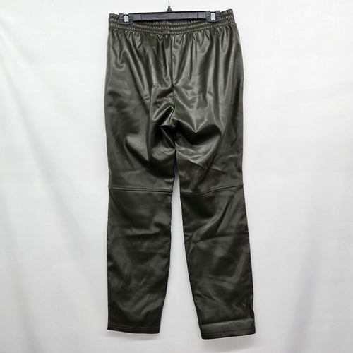 Laundry by Shelli Segal Olive Faux Leather Drawstring Pants - Size S