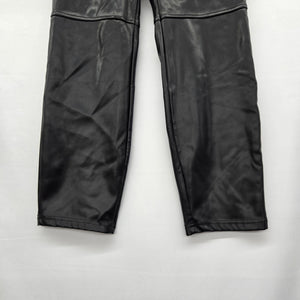 Laundry by Shelli Segal Black Faux Leather Drawstring Pants – Size S
