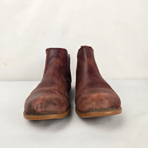 Kodiak Brown Leather Chelsea Ankle Boots - Size 8.5
