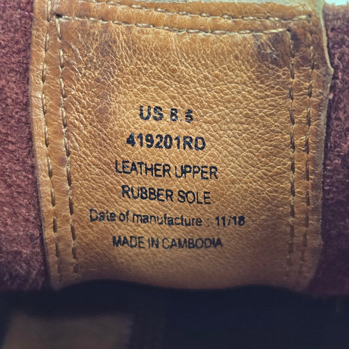 Kodiak Brown Leather Chelsea Ankle Boots - Size 8.5