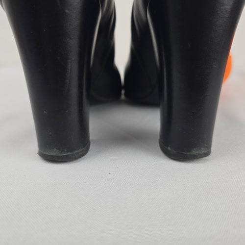 Bellofatto Made in Italy Black Leather Ankle Boots - Size 7.5