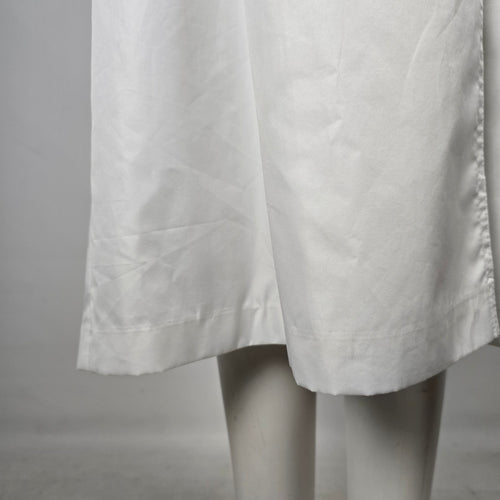 Vintage SportEase Fashions White Double-Breasted Belted Trench Coat – Size 8