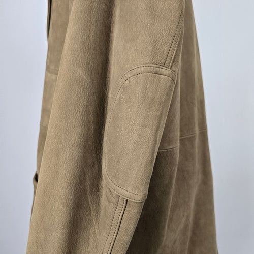 Orvis Oversize Brown Genuine Leather Blazer Jacket – Size L/XL