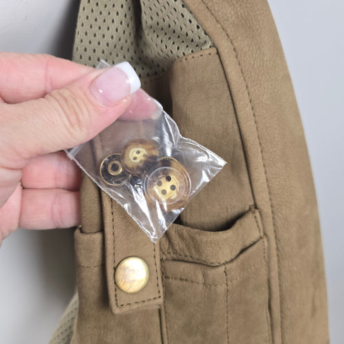 Orvis Oversize Brown Genuine Leather Blazer Jacket – Size L/XL