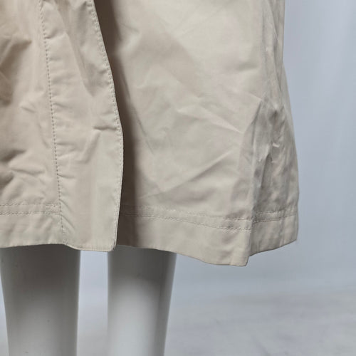 L.L.Bean Women’s Beige Hooded Long Raincoat Trench Jacket - Size XS