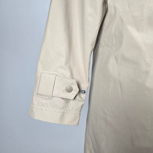 L.L.Bean Women’s Beige Hooded Long Raincoat Trench Jacket - Size XS