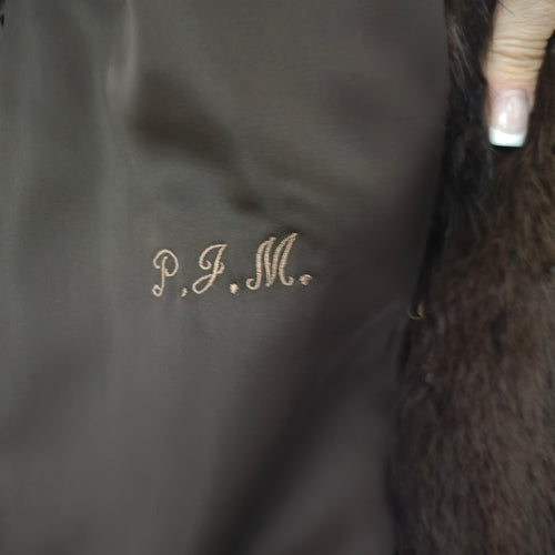 Vintage Mink Full-Length Furs by Sam Dark Brown Fur Coat - Size 10