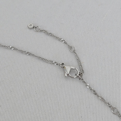 Disney Tinker Bell Silver-Tone Floating Crystal Oval Locket Necklace