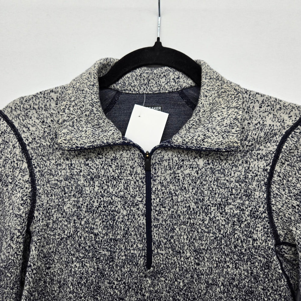 Icebreaker Merino 250 Vortex Midnight Navy Half-Zip Sweater - Size S