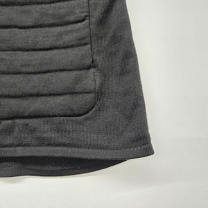 Icebreaker ZoneKnit Black Wool Quilted Full-Zip Vest - Size XS