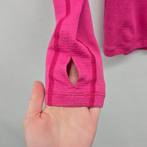 Icebreaker Women’s 260 ZoneKnit Merino Wool Long Sleeve Base Layer Pink - Size S