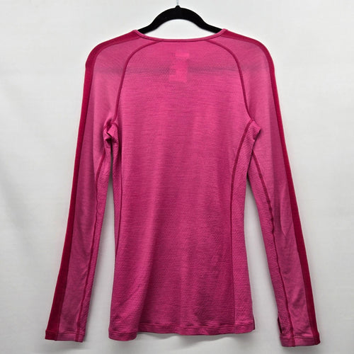 Icebreaker Women’s 260 ZoneKnit Merino Wool Long Sleeve Base Layer Pink - Size S