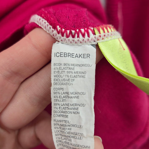 Icebreaker GT Women’s 150 Ultralite Merino Wool Long Sleeve Top Pink - Size M