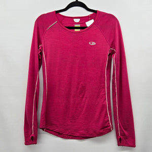 Icebreaker GT Women’s 150 Ultralite Merino Wool Long Sleeve Top Pink - Size M