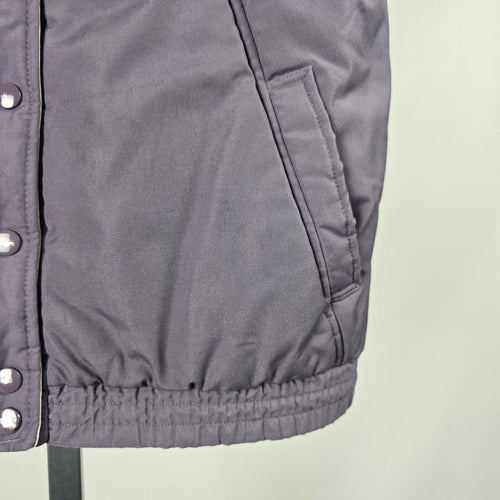 Vintage Encore Gray Lavender Quilted Puffer Vest - Size M