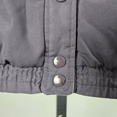 Vintage Encore Gray Lavender Quilted Puffer Vest - Size M