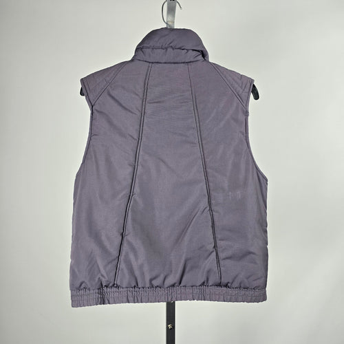Vintage Encore Gray Lavender Quilted Puffer Vest - Size M