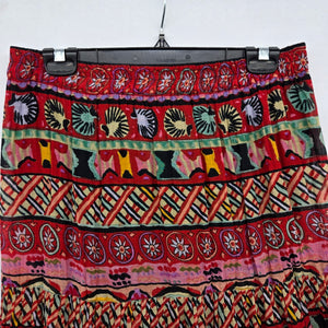 V.I.Petites Multicolor Printed Tiered Maxi Skirt - Size 4-6