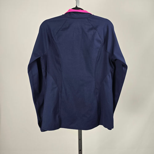 Lilly Pulitzer Luxletic Navy & Pink Full-Zip Athletic Jacket – Size L