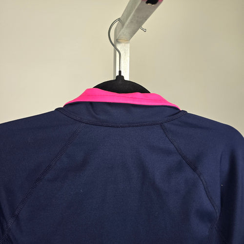 Lilly Pulitzer Luxletic Navy & Pink Full-Zip Athletic Jacket – Size L