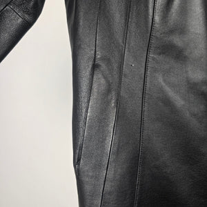 East 5th Women’s Black Genuine Leather Zip Front Jacket – Size 1X