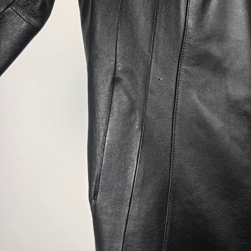 East 5th Women’s Black Genuine Leather Zip Front Jacket – Size 1X