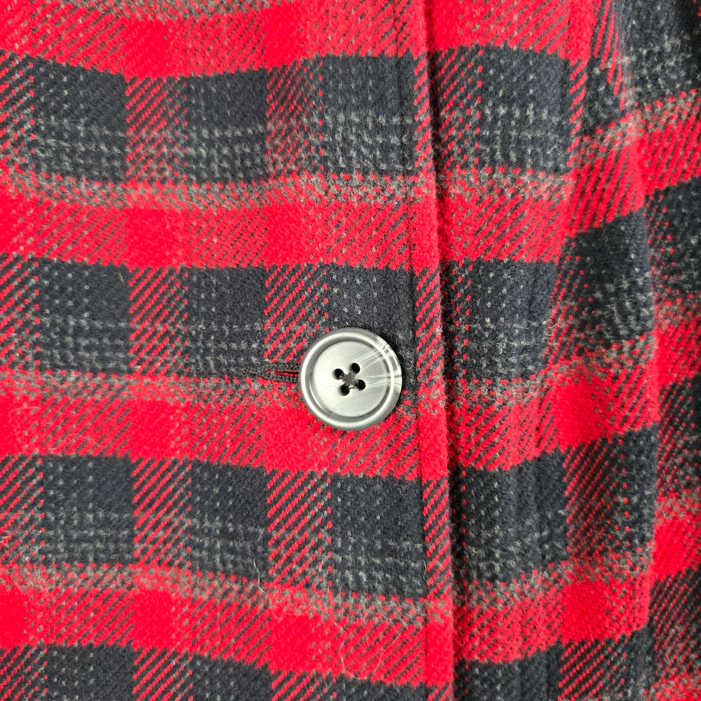 Cabi Women’s Red Black Buffalo Plaid Double Breasted Jacket - Size XS