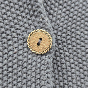Cocogio Navy Blue Knit Blazer Cardigan Cotton Blend - Size S