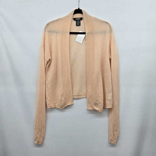 Lord & Taylor Cashmere Open Front Cardigan Sweater Blush Beige - Size S