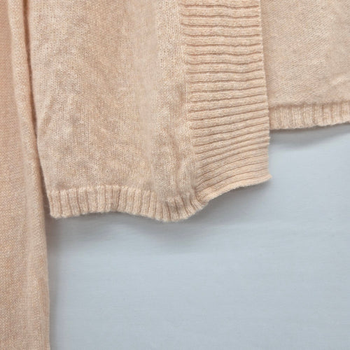 Lord & Taylor Cashmere Open Front Cardigan Sweater Blush Beige - Size S