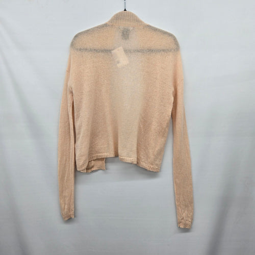Lord & Taylor Cashmere Open Front Cardigan Sweater Blush Beige - Size S