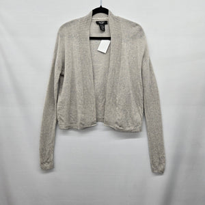 Lord & Taylor Open Front Cardigan Sweater Gray - Size M