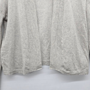 Lord & Taylor Open Front Cardigan Sweater Gray - Size M