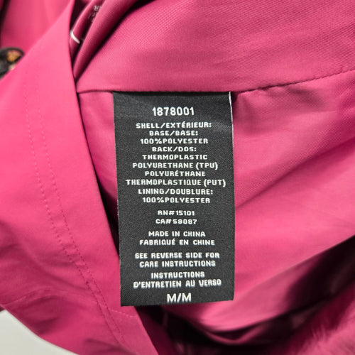 Vince Camuto Hooded Rain Jacket Magenta Pink - Size M