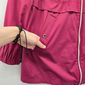 Vince Camuto Hooded Rain Jacket Magenta Pink - Size M