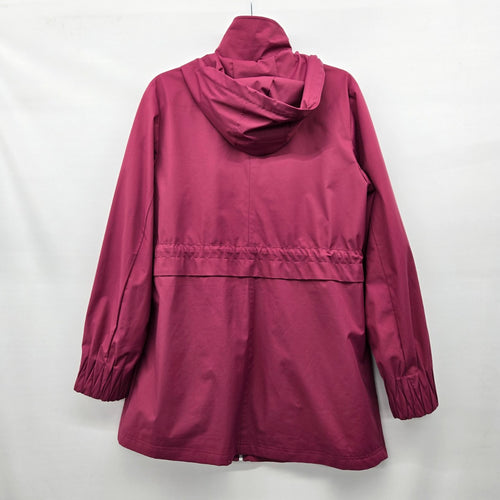 Vince Camuto Hooded Rain Jacket Magenta Pink - Size M